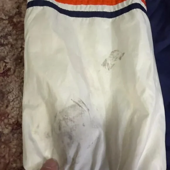 Vintage 90s Nike Jacket Windbreaker embroidered sleeve Swooshes and hidden hood - Picture 7 of 8